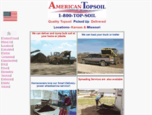 Tablet Screenshot of americantopsoil.com